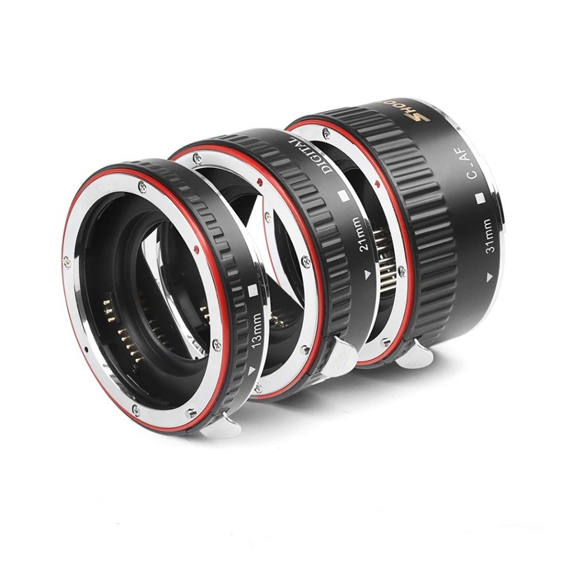 Canon EOS EF EF-S Auto Focus Macro Extension Tube ท่อมาโคร ออโต้โฟกัส เมาท์โลหะ Stainless - รูปที่ 2