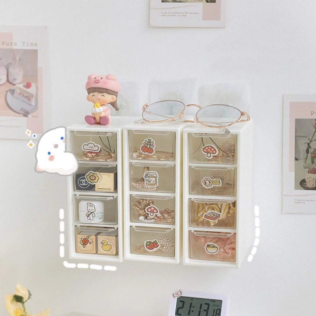 GaGiNang แถมฟรีสติ๊กเกอร์ กล่องใส่ของมีลิ้นชัก กล่องจัดเก็บเครื่องเขียน เก็บเครื่องประดับ thumbnail 8