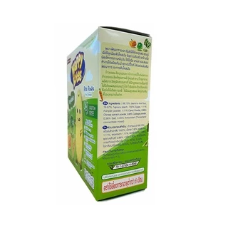 Happy Bites ขนมข้าวอบกรอบสำหรับเด็ก รสผักรวม ขนาด 50 กรัม (Happy05) Rice Rusks first snack Vegetable