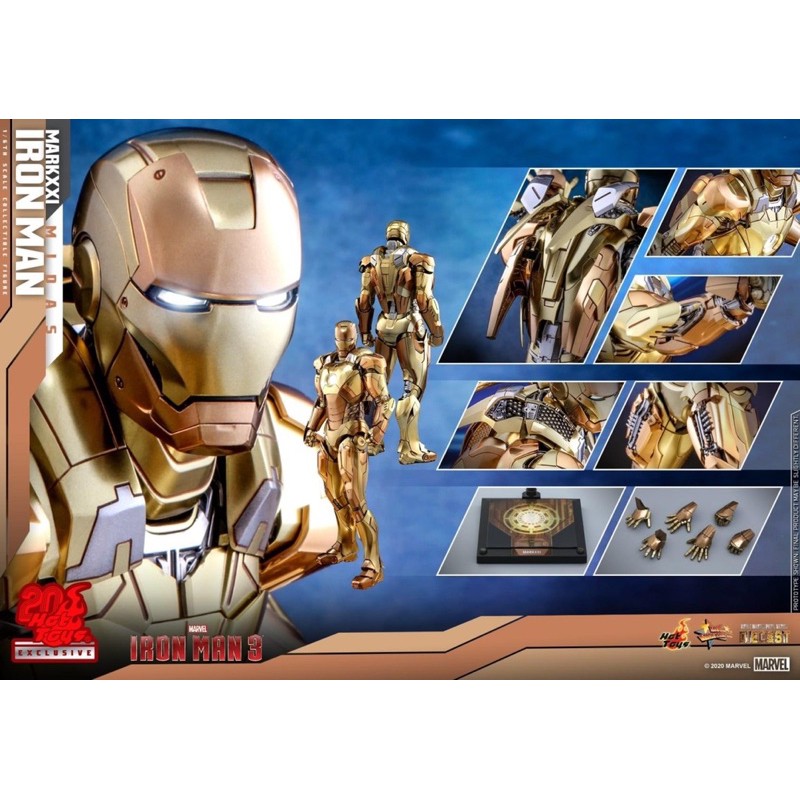 Pre-order [Hot Toys Excusive] Iron Man Mark21(Midas)-Diecast HK New
