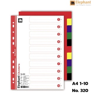 อินเด็กซ์พลาสติก “Elephant” A4 (No.320,321)