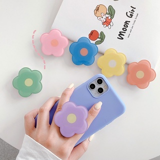 Flower Finger Ring Holder Stand Phone Socket Korea Griptok Airbag Phone Ring Grip For Samsung iPhone 12 Mobile Phone Accessories