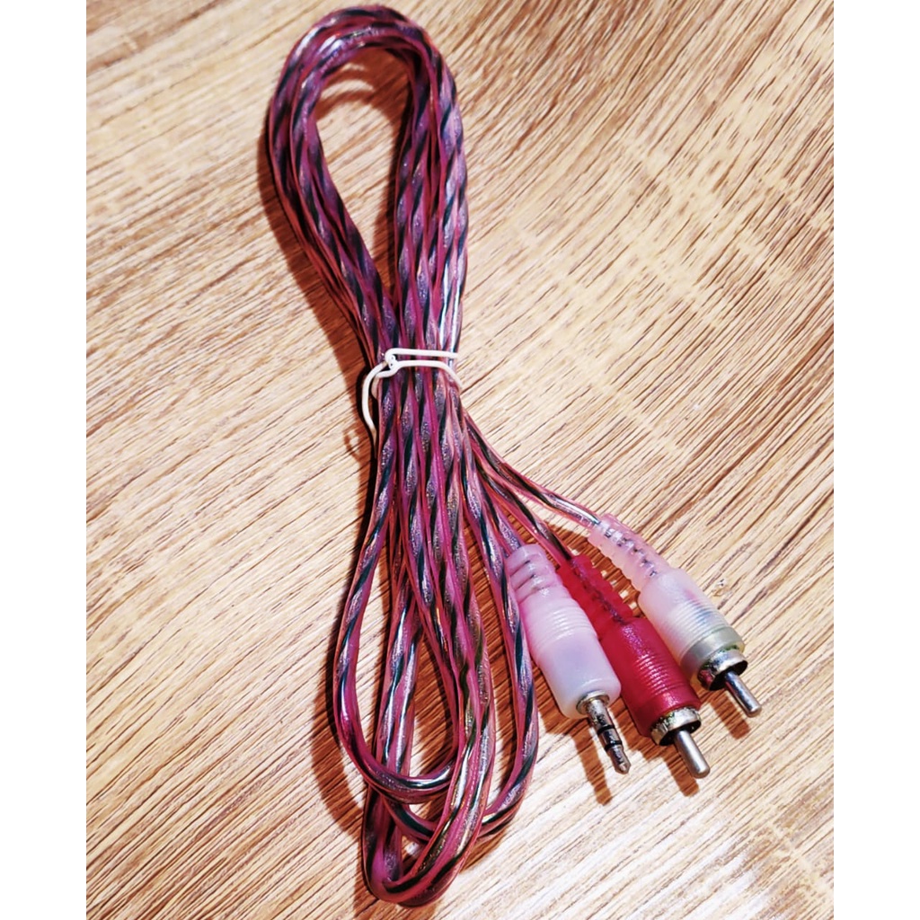 สาย RCA 2 IN 1 / สายสัญญาณเสียง 2 IN 1 / สาย Aux 2 IN 1 แจ็ค 3.5 มม. HP เป็นลําโพง