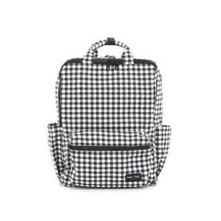 HAPITAS Back Pack(H) กระเป๋าพับ เป้พับ ผ้าแคนวาส ลาย Gingham Black