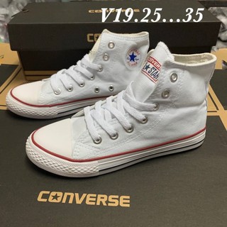 รองเท้าผ้าใบเด็ก converse หุ้มข้อ แบบผูกเชือก