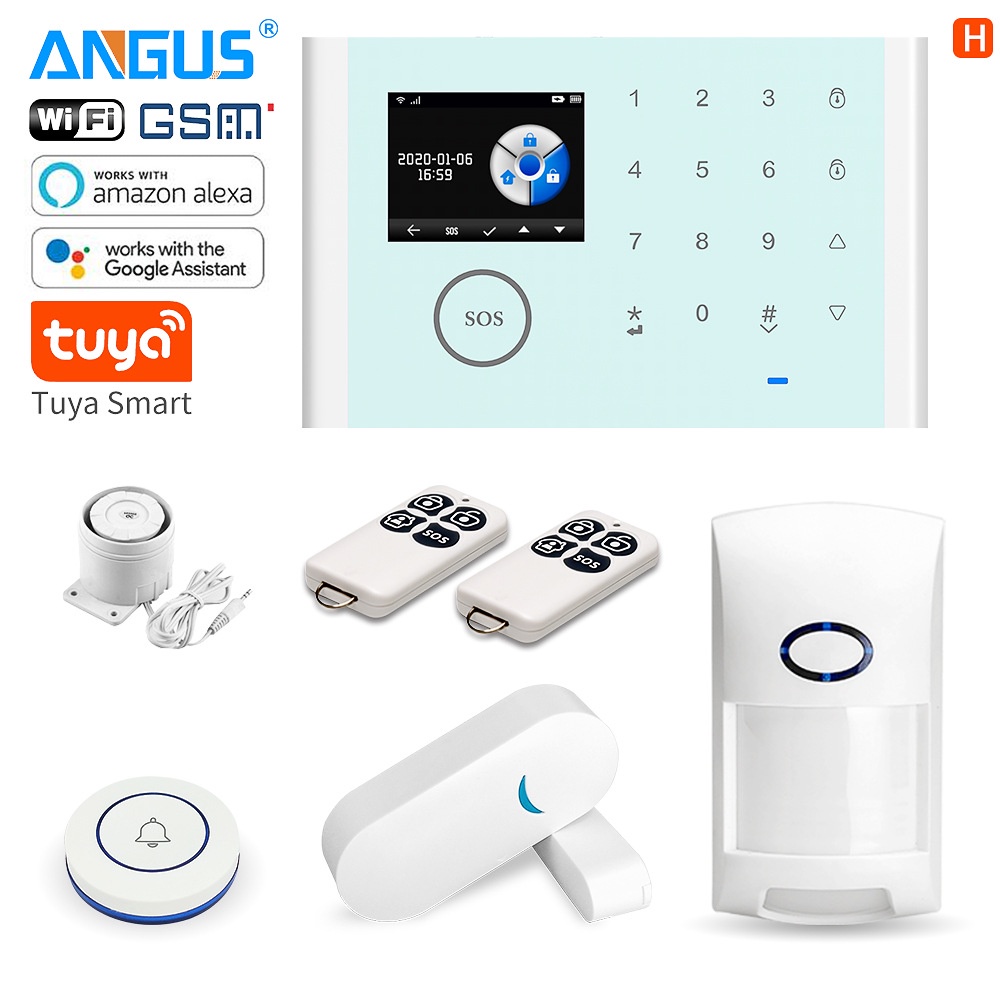安检器Angus home WiFi alarm g103 anti theft alarm system ackage 433mhzgsm ...