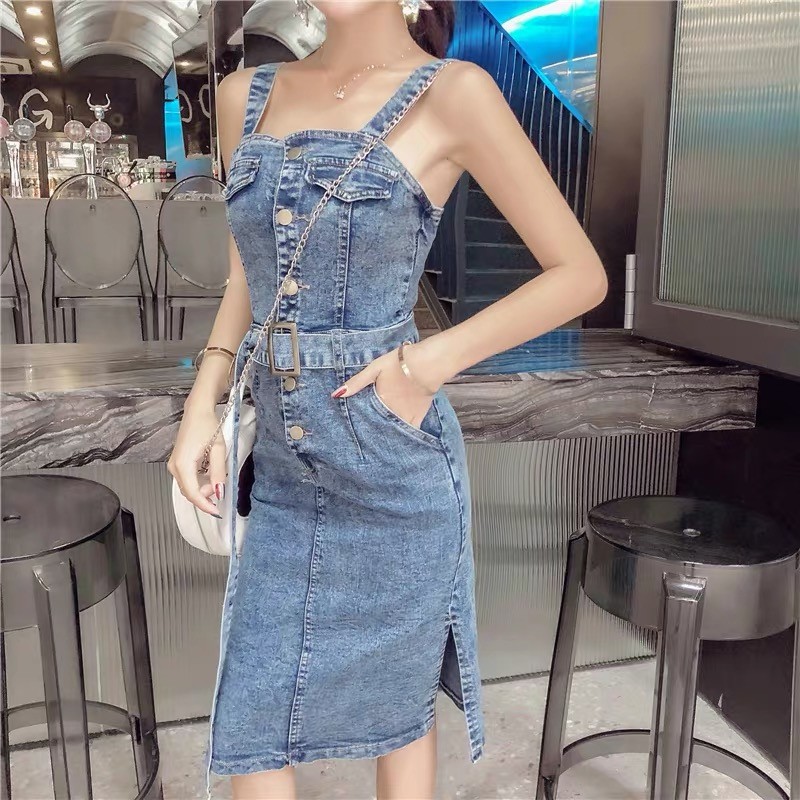 เดรสยีนส์+เข็มขัด 52NOV19