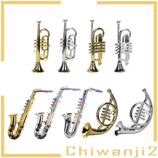 [Chiwanji2] เครื่องดนตรีแซกโซโฟนจําลอง ขนาดเล็ก 8 โน้ต สําหรับเด็กอายุ 3 ปีขึ้นไป