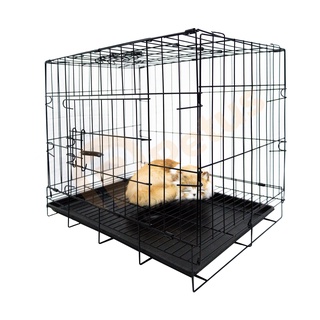 กรงแมว กรงหมา กรงแมว กรงสัตว์เลี้ยง มีถาดรองกรง สามารถพับได้ Cat Cage Dog cage Oic_store