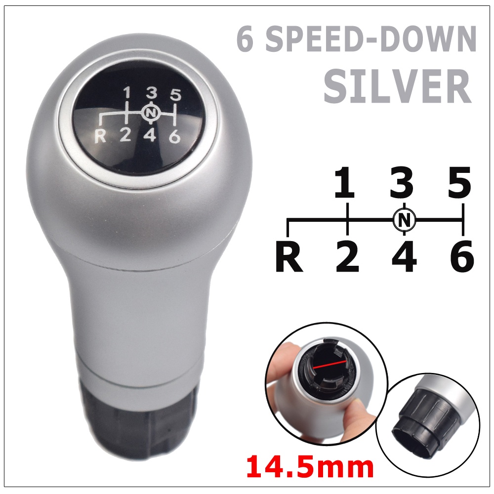 ใหม่ 6 สปีดเกียร์รถเกียร์ SHIFT KNOB Shifter LEVER Gaiter Boot สำหรับ