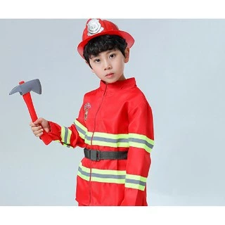 ชุดดับเพลิงเด็ก 🚒 ปืนฉีดน้ำ fire fighter suit for kids ชุดอาชีพเด็ก ชุดนักดับเพลิงเด็ก เสื้อนักดับเพลิงเด็กภาค