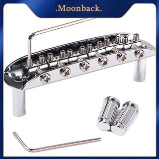 Moon_Jazzmaster/Jaguar Style Bridge with Adjustable Barrel Saddles for Mustang Guitar