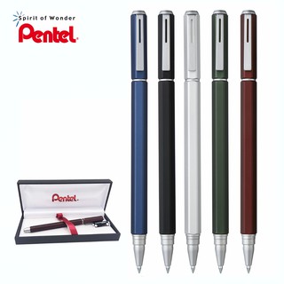 Pentel ปากกาหมึกเจล เพนเทล Energel Hexagon BL667 ขนาด 0.7mm - หมึกสีน้ำเงิน