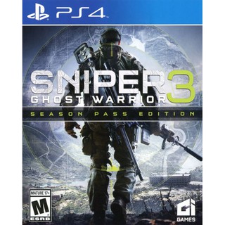 ผ่อนได้ 0% PS4 Sniper Ghost Warrior 3 with Season Pass Edition | Zone All | ภาษาอังกฤษ แผ่นใหม่ในซีล ตรงปก