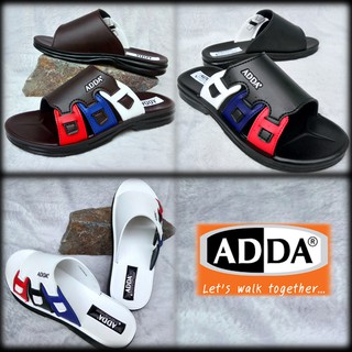 รองเท้าแตะผู้ชายแบบสวม รองเท้าหนัง Adda 71K08