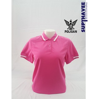 Poligan เสื้อโปโลคอปก ผู้หญิง สีเทา