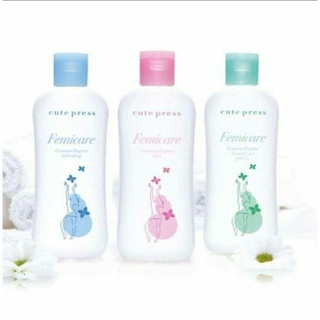 น้ำยาอนามัย จุดซ่อนเร้น คิวท์เพรส CUTE PRESS FEMICARE FEMININE HYGIENT100 ML. ฟ้า