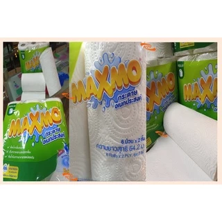 MAXMO แม็กซ์โม่ กระดาษอเนกประสงค์ หนา 2 ชั้น แพ็ค 6 ม้วน Tissues/ ทิชชู่