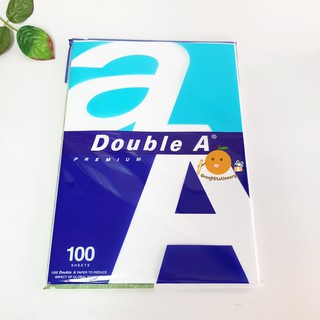 กระดาษถ่ายเอกสาร A4 100 แผ่น 80 แกรม Double A