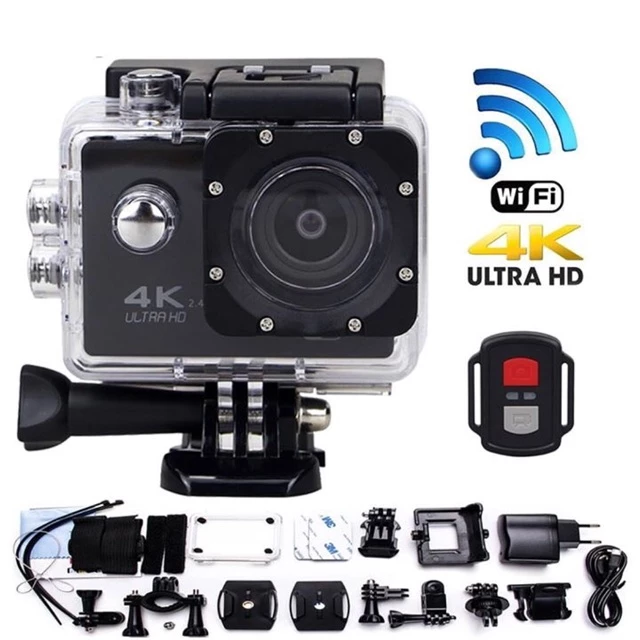 กล้องกันน้ำ กล้องถ่ายใต้น้ำ กล้องติดหมวก 4k Ultra Action Camera With Remote thumbnail 3