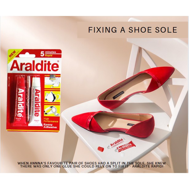 กาวซ่อมรองเท้า Araldite Rapid!