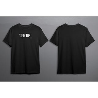 เสื้อยืดวินเทจเสื้อยืดผู้ใหญ่ ลาย Celsius FontS-4XL