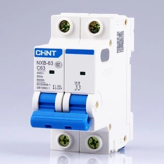 NXB-63 Series (Curve C) เซอร์กิตเบรกเกอร์ / ลูกย่อย 1P 2P MCB Miniature Circuit Breaker มินิเอเจอร์ ลูกเซอร์กิต "CHINT"