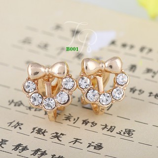 พร้อมส่ง ต่างหูหนีบB001