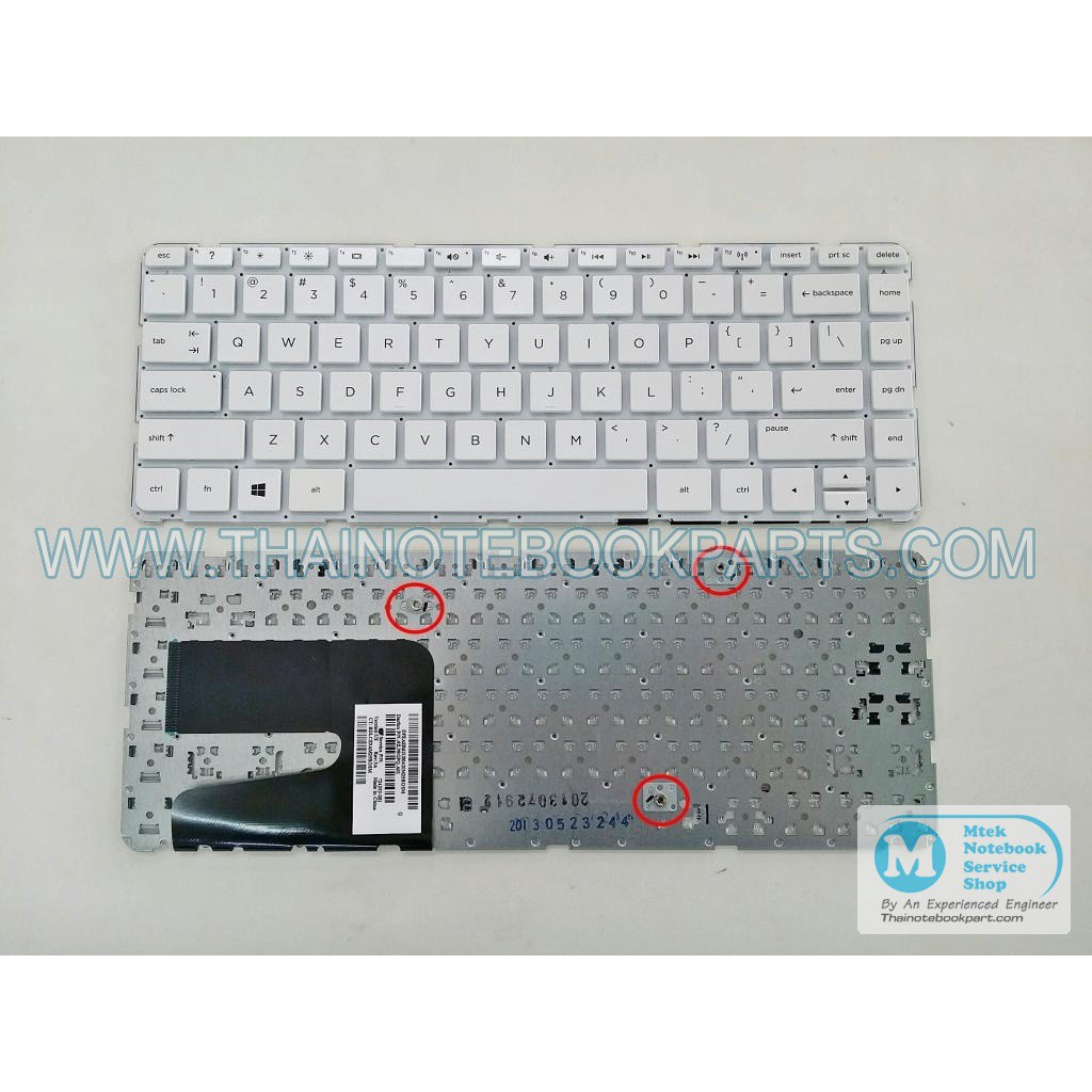 คีย์บอร์ดโน๊ตบุ๊ค HP Pavilion 14-E 9Z.N9GPQ.A01 Keyboard Notebook (สินค้าใหม่,ภาษาอังกฤษ,สีขาว)