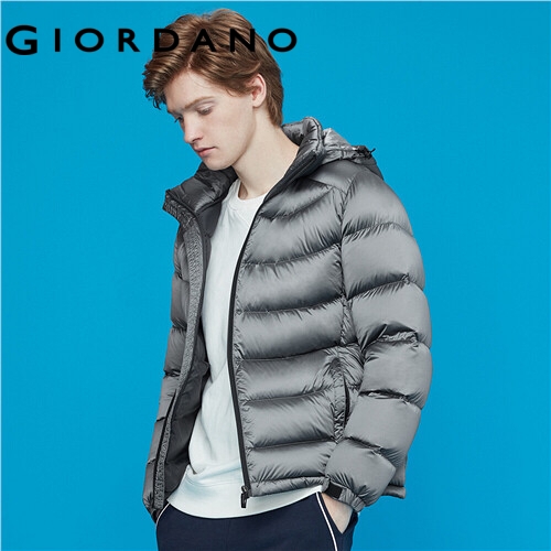 GIORDANO MEN 90% White duck down detachable down jacket 01079656