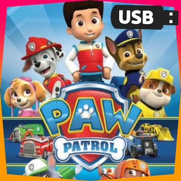 paw patrol ขบวนการเจ้าตูบสี่ขา | flashdrive การ์ตูนเด็ก ภาษาอังกฤษ สื่อการเรียนรู้