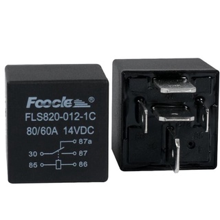 FLS820-012-1A automotive wide-foot relay 4 feet 80A14v large foot DC 5 feet 14v80A60A high power automobile relay