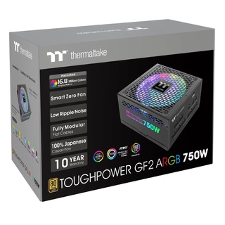 POWER SUPPLY (อุปกรณ์จ่ายไฟ) THERMALTAKE Toughpower GF2 ARGB 750W TT Premium Edition Black (PS-TPD-0750F3FAGE-2) 10y