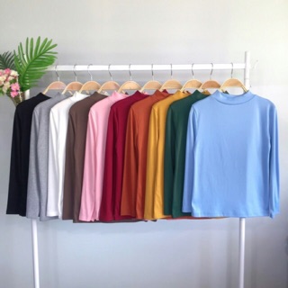 เสื้อคอเต่าสีพื้น 1 🌼พร้อมส่งทุกสี🌼