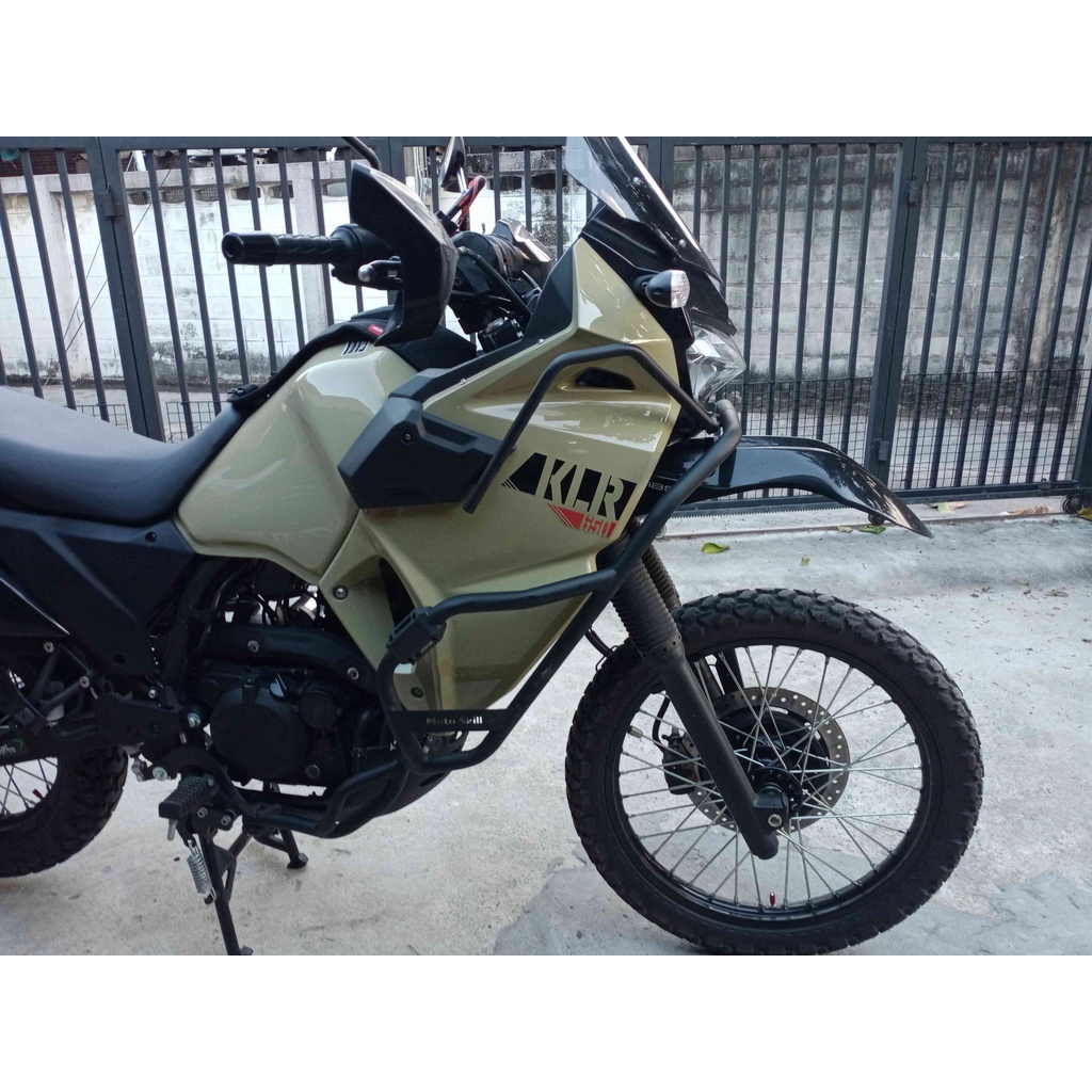 กันล้ม KLR 650 แยกชิ้น บน ล่าง บาร์ยึดสปอต์ไลท์ แคชบาร์ Crash Bar Kawasaki KLR 650 2022 Adventure