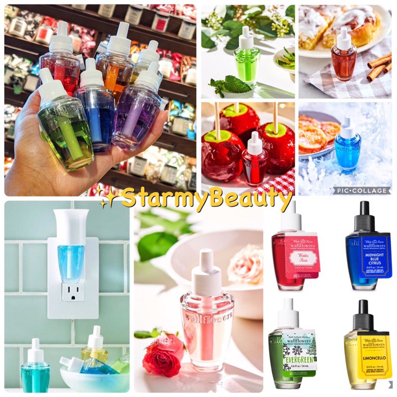 Wallflower Bath And Body Works Refill รีฟิลน้ำหอมเสียบปลั๊ก มีหลากหลายกลิ่นให้เลือกใช้ตามความชอบ เพื