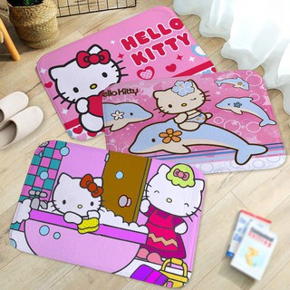 Cute Cartoon HelloKitty Pattern Bathroom Kitchen Bathroom Anti-slip Floor Mat