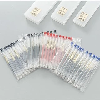 ปากกาลูกลื่นหมึกเจลเรียบ MUJI ใหม่ล่าสุด 100% Knock Type-Made In Japan