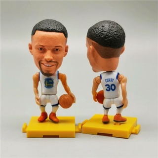 ชุดฟิกเกอร์ตุ๊กตาบาสเก็ตบอล NBA Warriors Player 30 Curry สีขาว