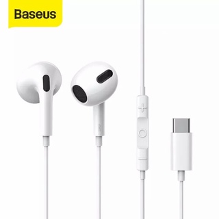Baseus รุ่น C17 &amp; H17 หูฟัง Encok Type-C &amp; ios หูฟังชนิดใส่ในหูด้านข้าง