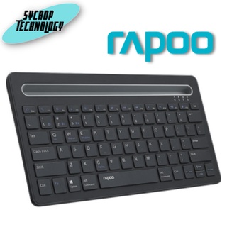 RAPOO XK100 KEYBOARD BLUETOOTH (คีย์บอร์ดบลูทูธ) -Black