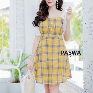 Yellow dresss  เดรสสั้นทรงน่ารักมากค่าา