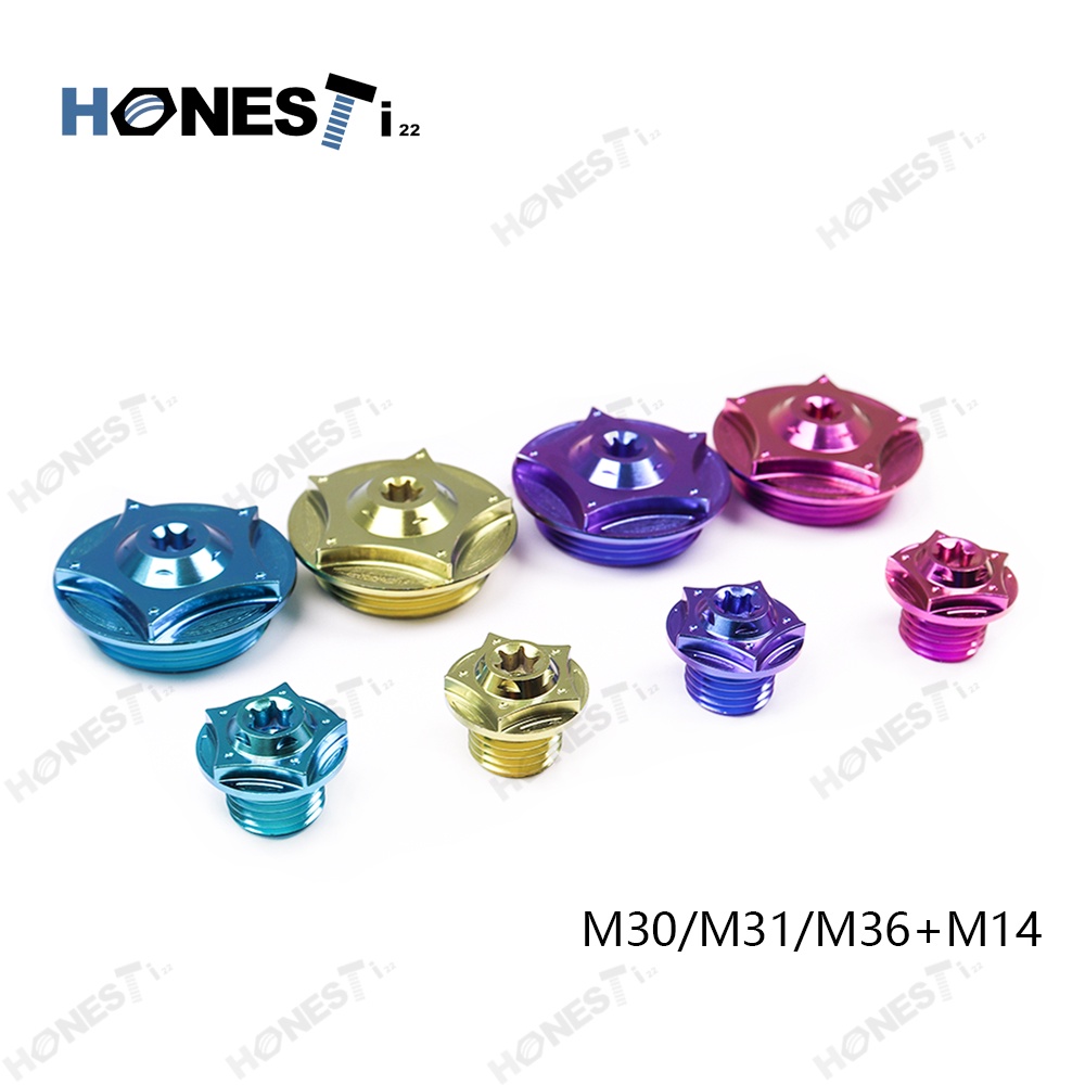 Honesti22 Titanium alloy Gr5 Engine Center Cup Duo Cap M30/M31/M36+M14