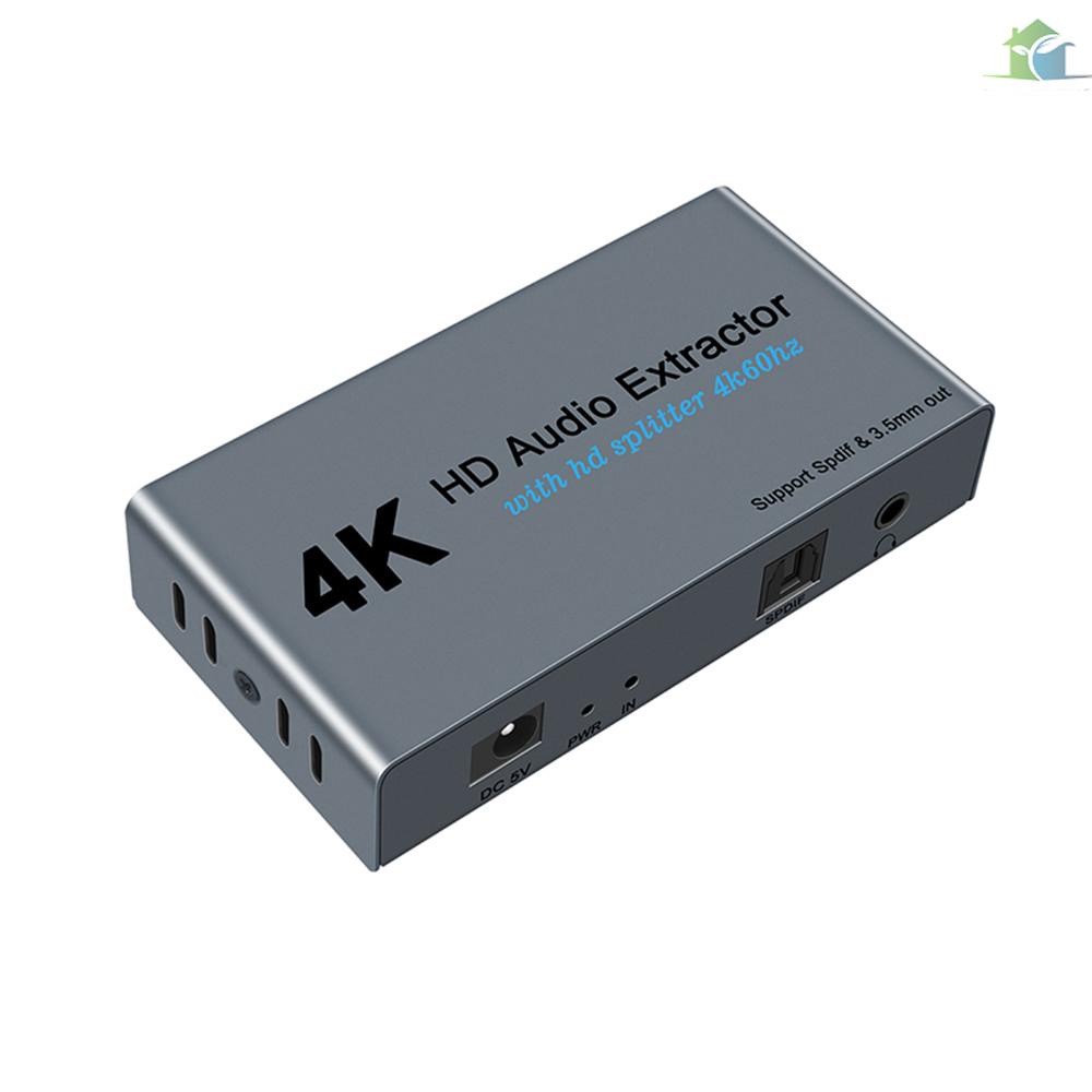 YOUP E12 4K 60HZ HD Video Extractor with Optical Toslink Splitter Spdif ...