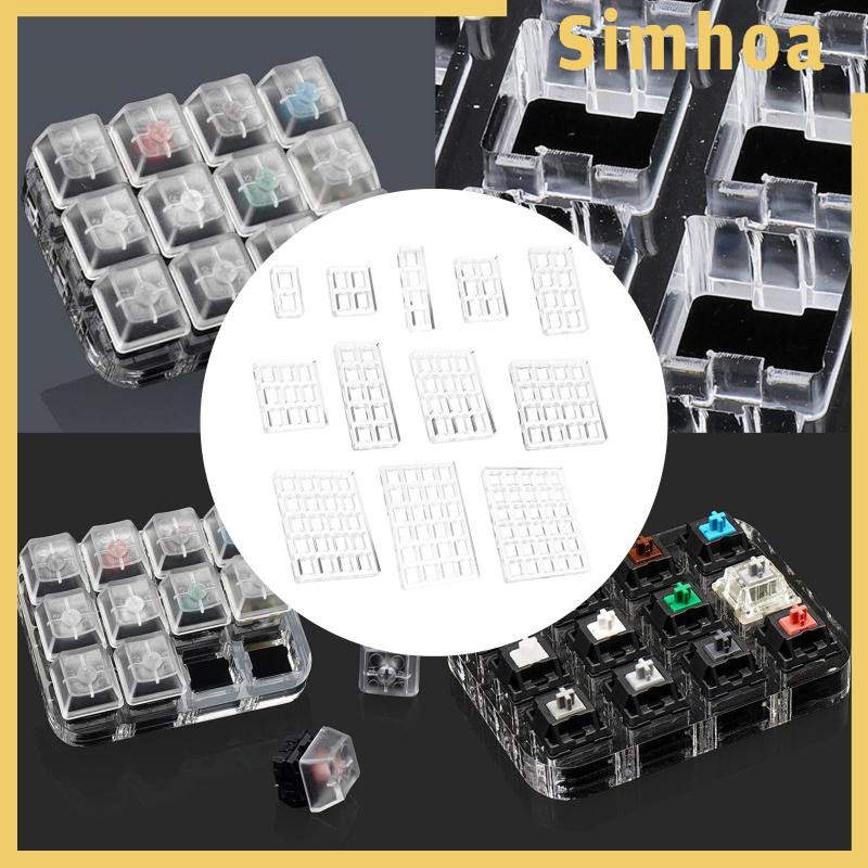 [SIMHOA] แผ่นฐานทดสอบสวิตช์อะคริลิคใส สําหรับ Cherry Switch