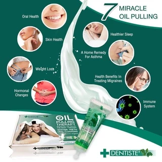 Dentiste' Miracles Oil Pulling (8 Ml*14) เดนทิสเต้ ออยล์ดูดเซลล์แบคทีเรีย ลดคราบพลัค ป้องกันฟันผุ 14 ชิ้น/กล่อง