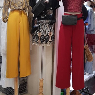 Wide leg trousers กางเกงขาบาน