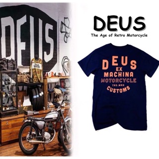 เสื้อยืดคอกลม  DEUS แท้💯% (Du002)