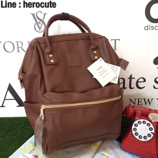 Anello polyurethane leather rucksack แท้Outlet