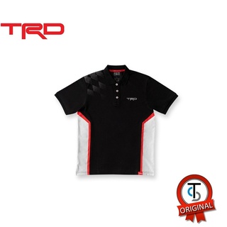 [ลดกระหน่ำ] TRD Sport Polo Shirt19 เสื้อโปโล ทีอาร์ดี เชิ๊ต สีดำ